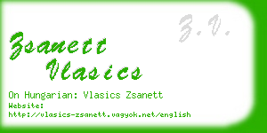 zsanett vlasics business card